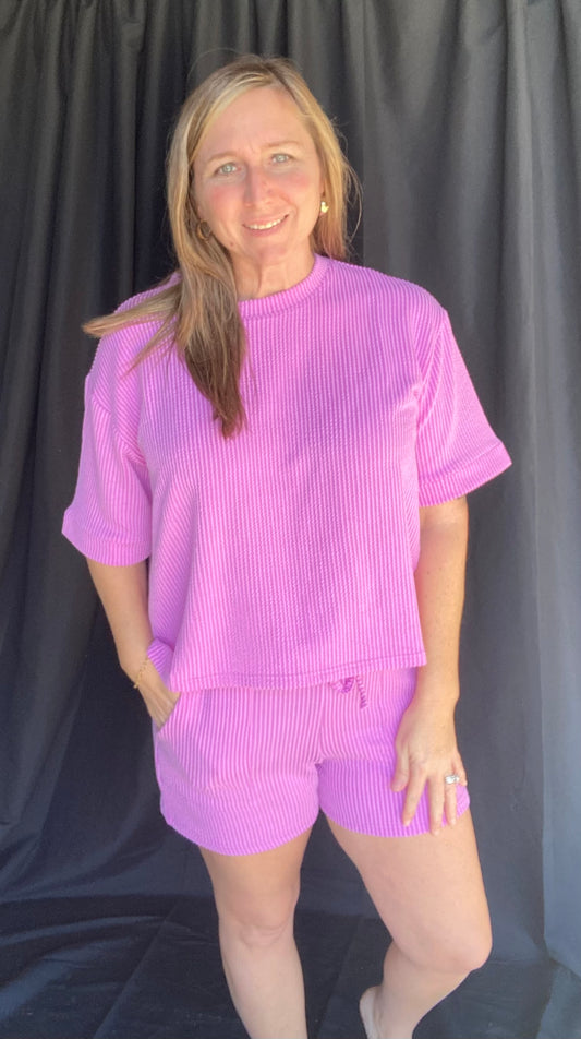 Spring Violet Short Set