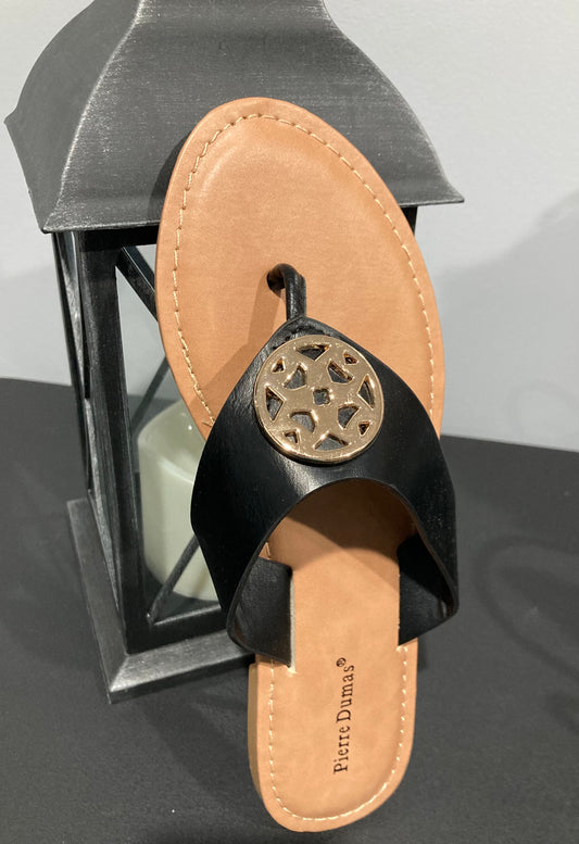 Pierre Dumas Black Azul Sandals