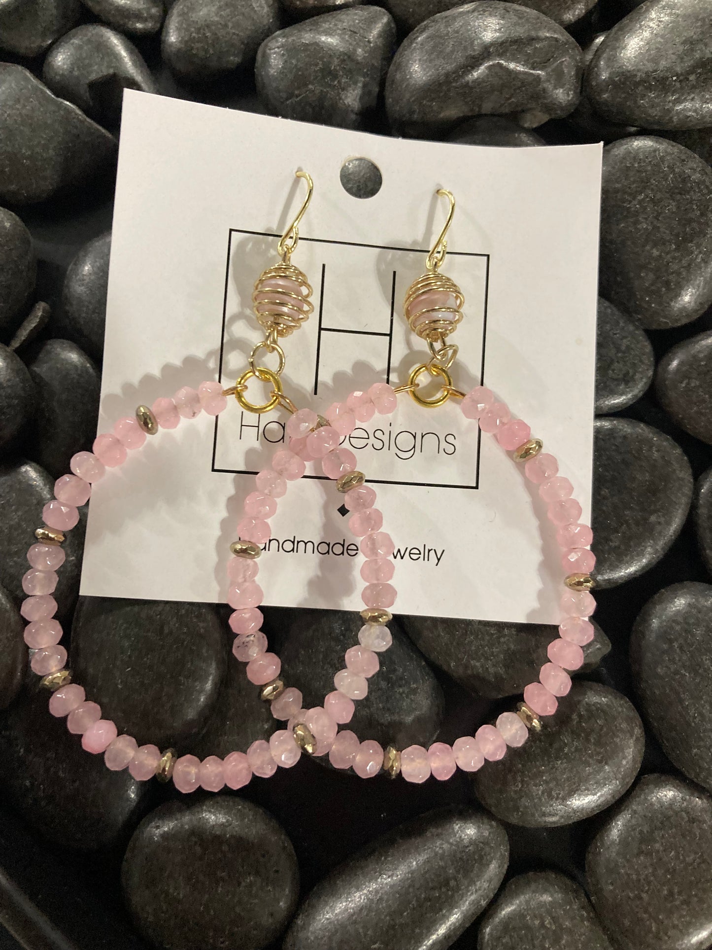 Light Pink Beaded Dangles