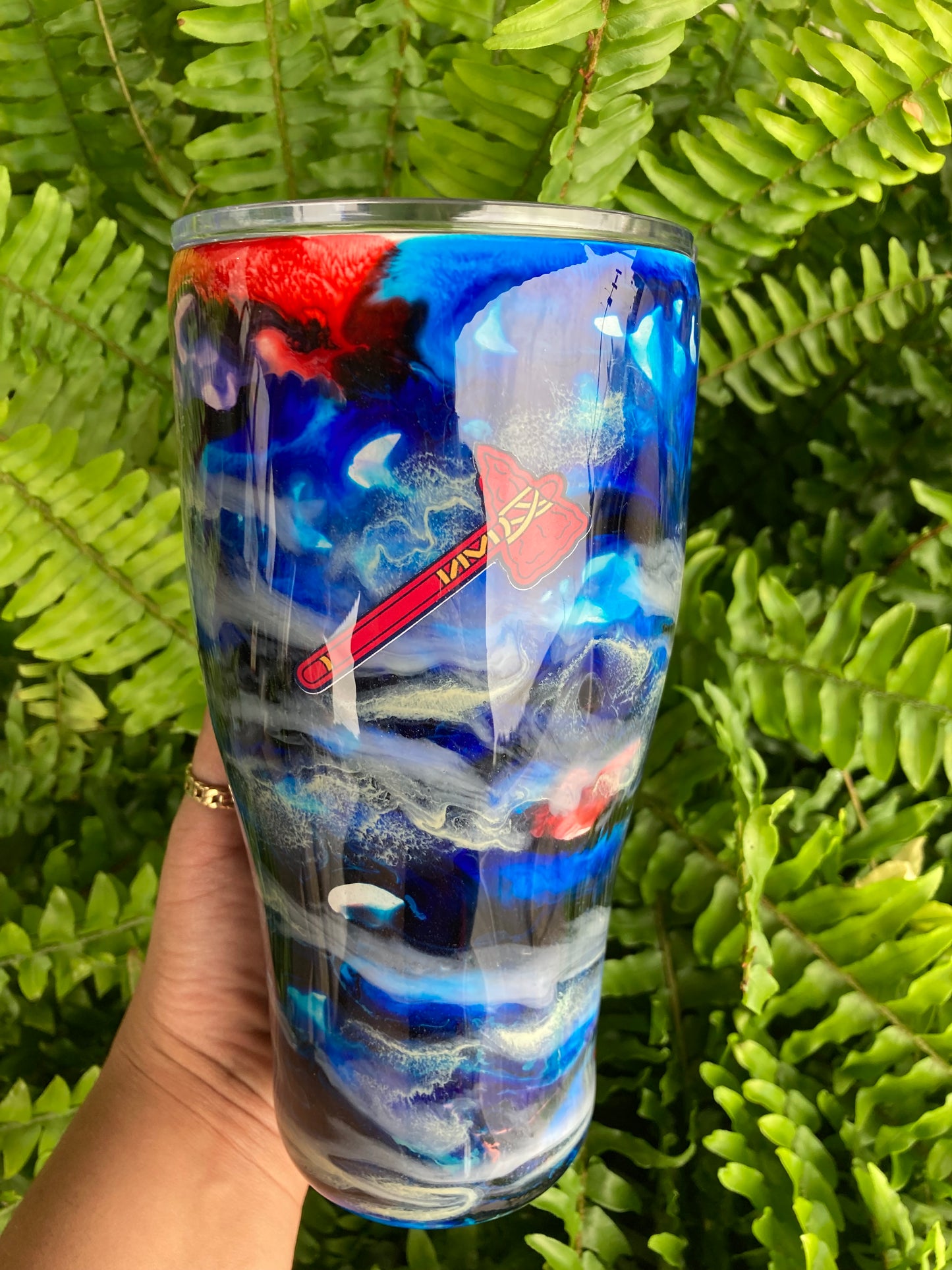 Braves Marbled Tumbler (216)