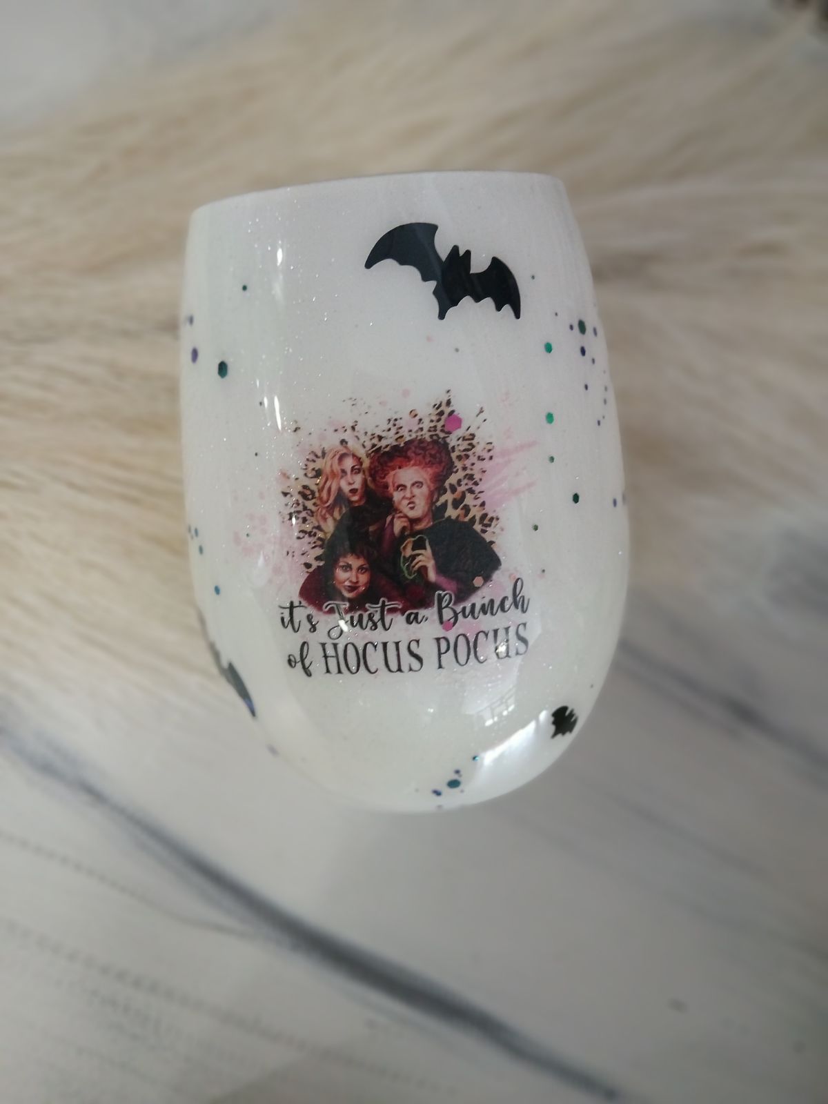 Bunch of Witches Wine Glass