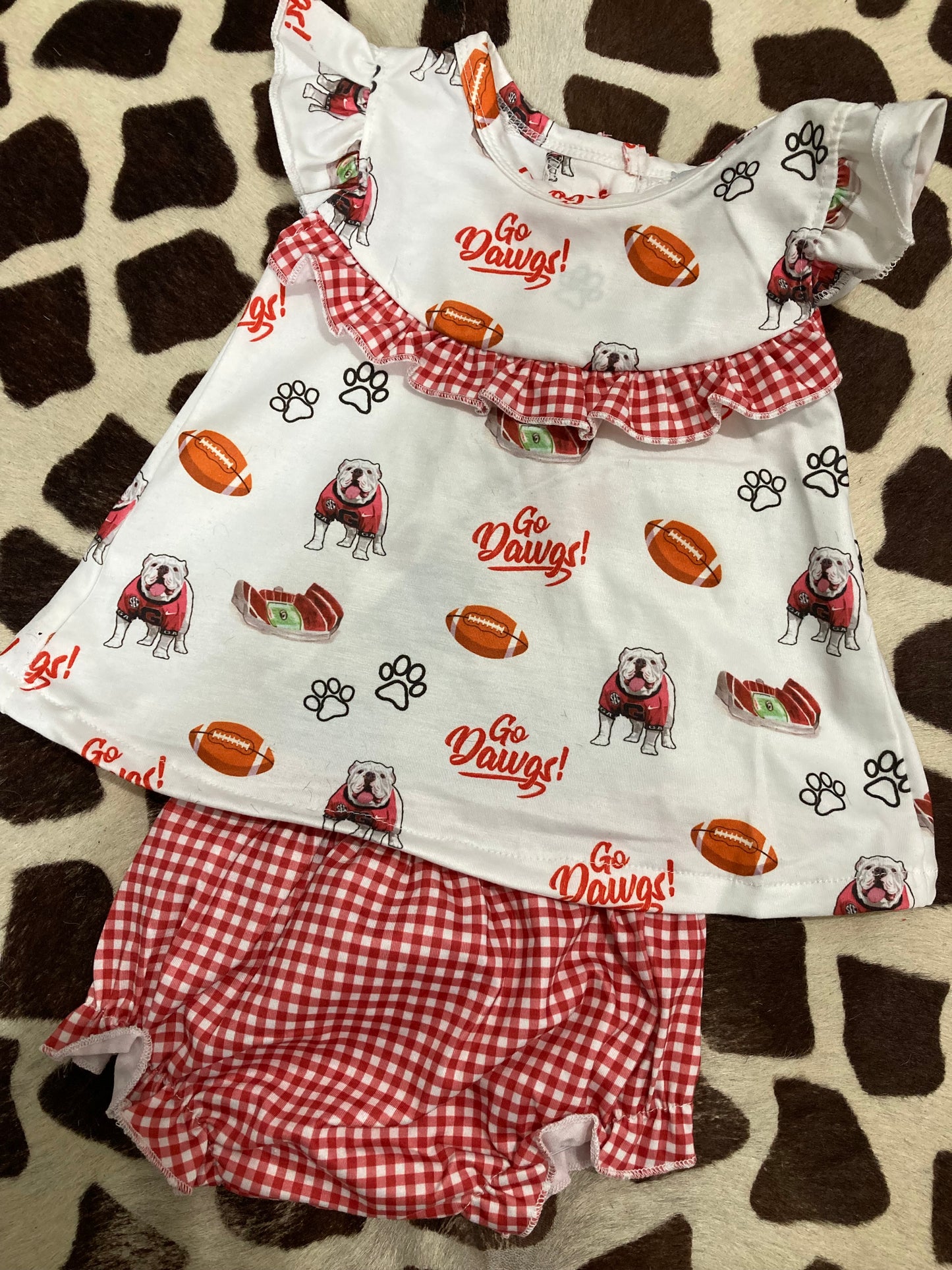 Go Dawgs Plaid Set