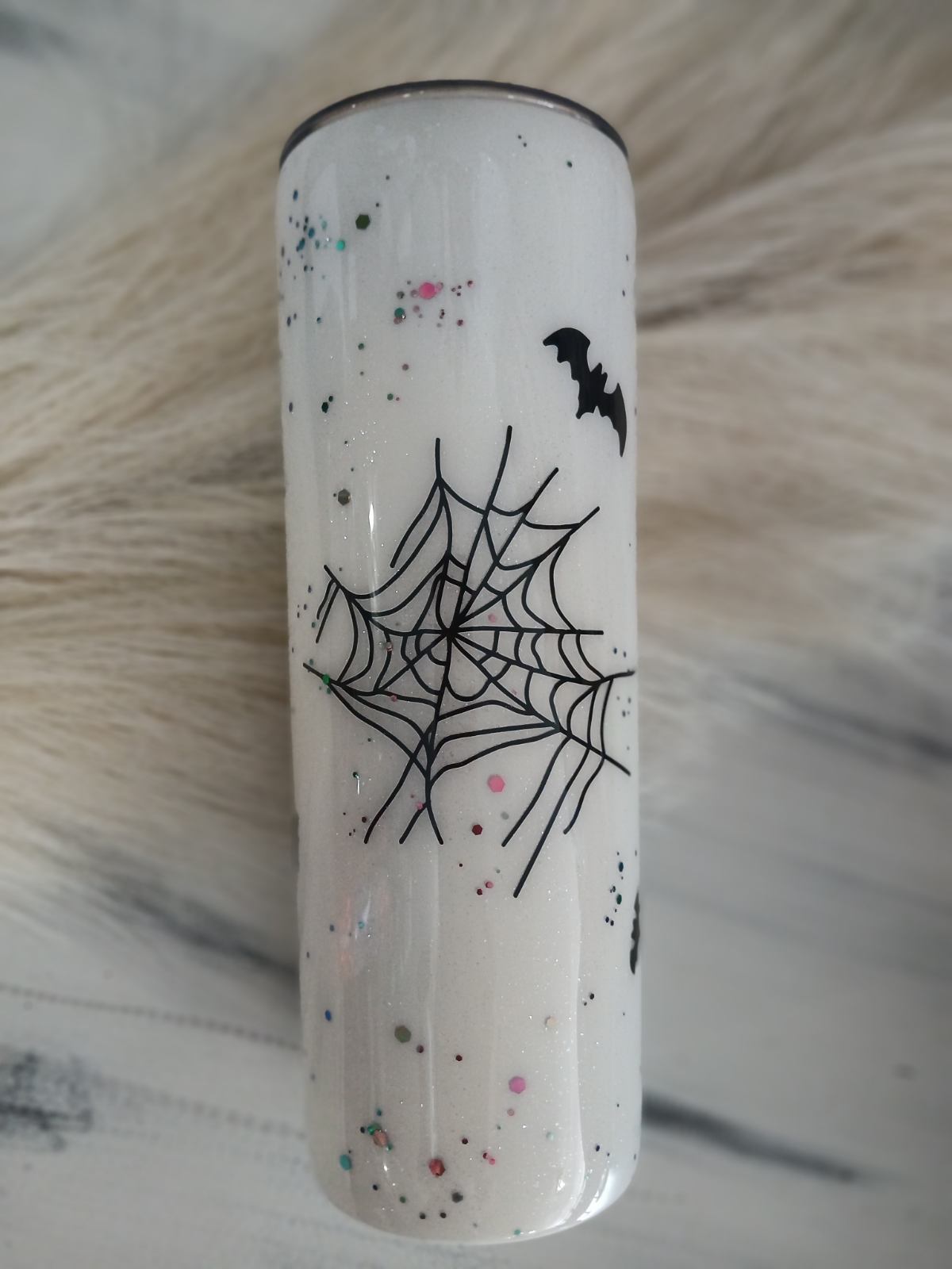 Flying Witches Spider Web Tumbler