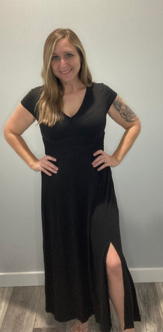 Simple Black Maxi