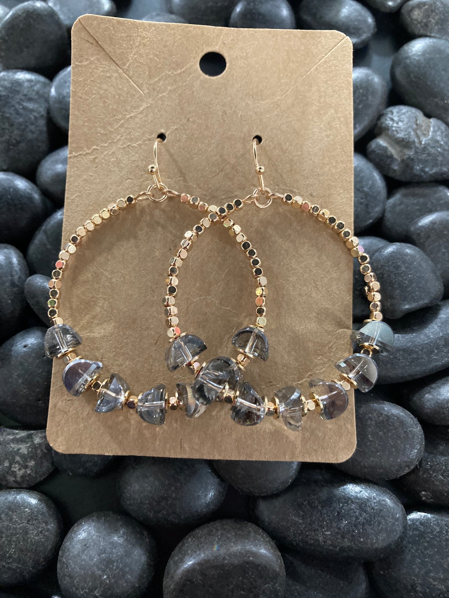 Rocken Gold Beaded Earrings