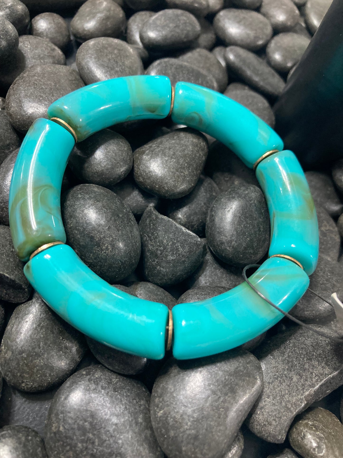 Turquoise Tubed Beaded Bracelet