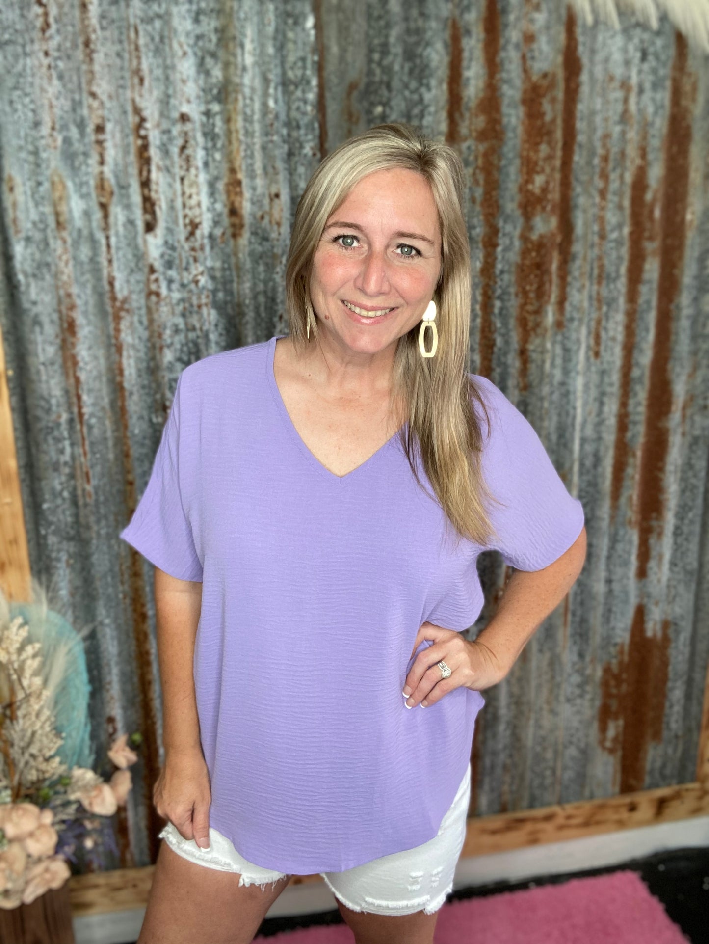 Lavender Airflow Top