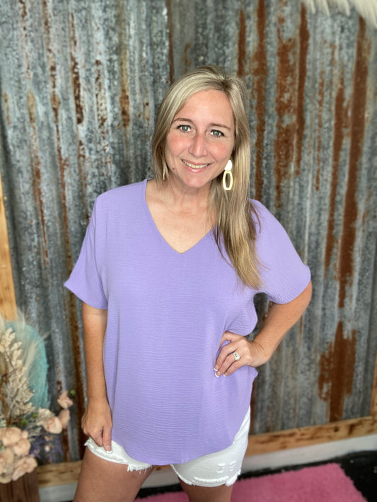 Lavender Airflow Top