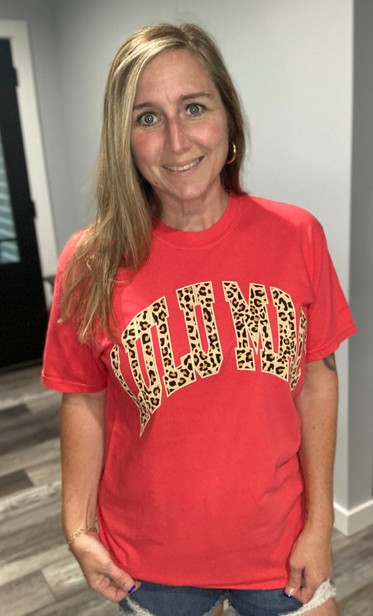 Lulu Mac Red Leopard Tee