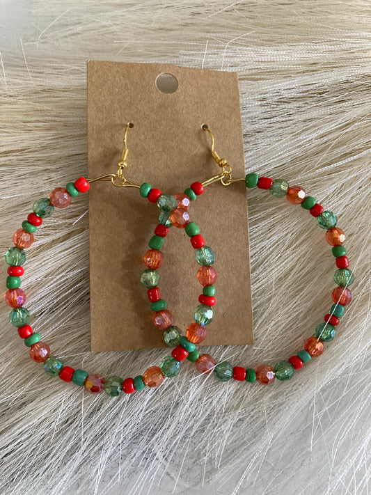 Holly Beaded Earrings