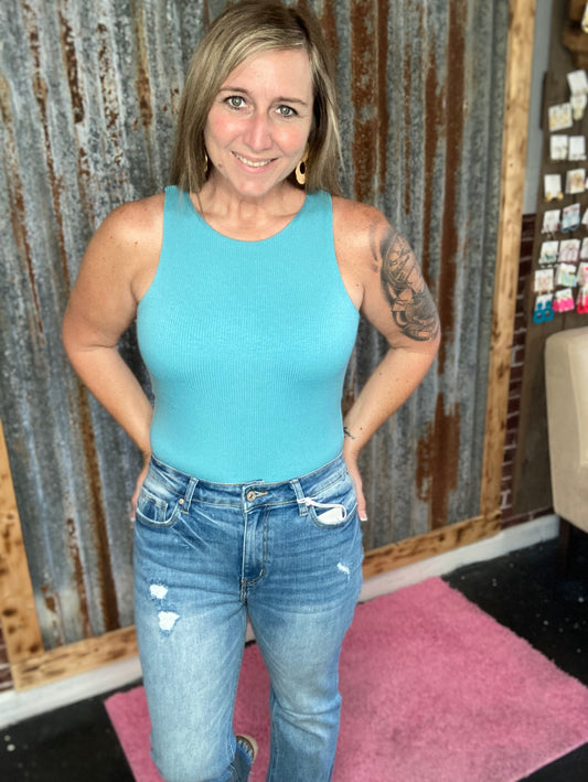 Blue Body Suit