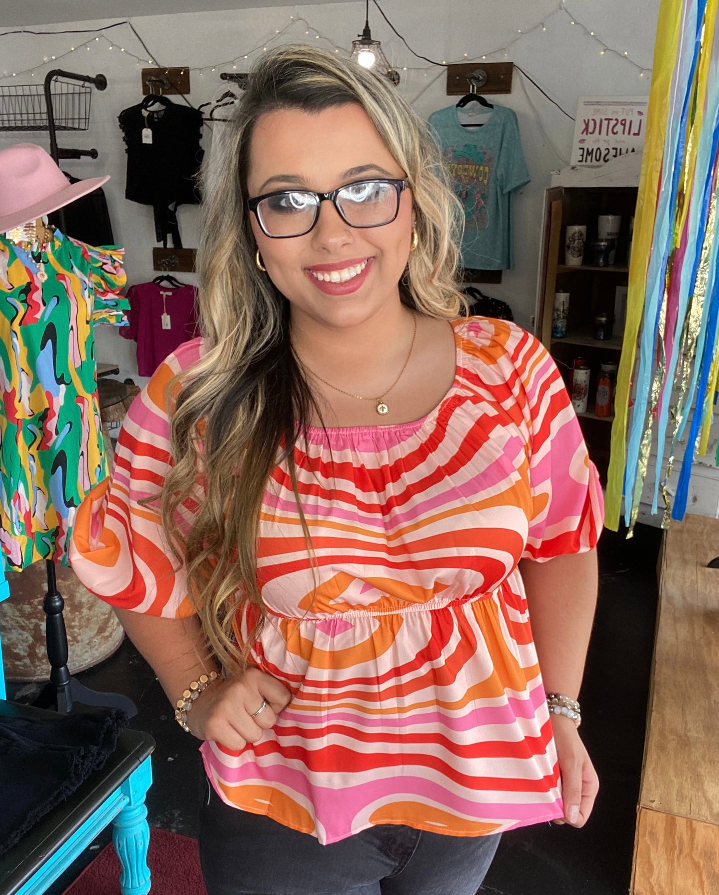 Colorful Swirl Blouse