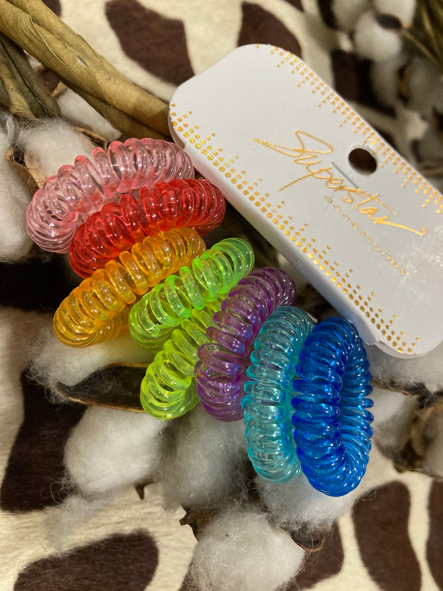 Colorful Coiled Hair Ties