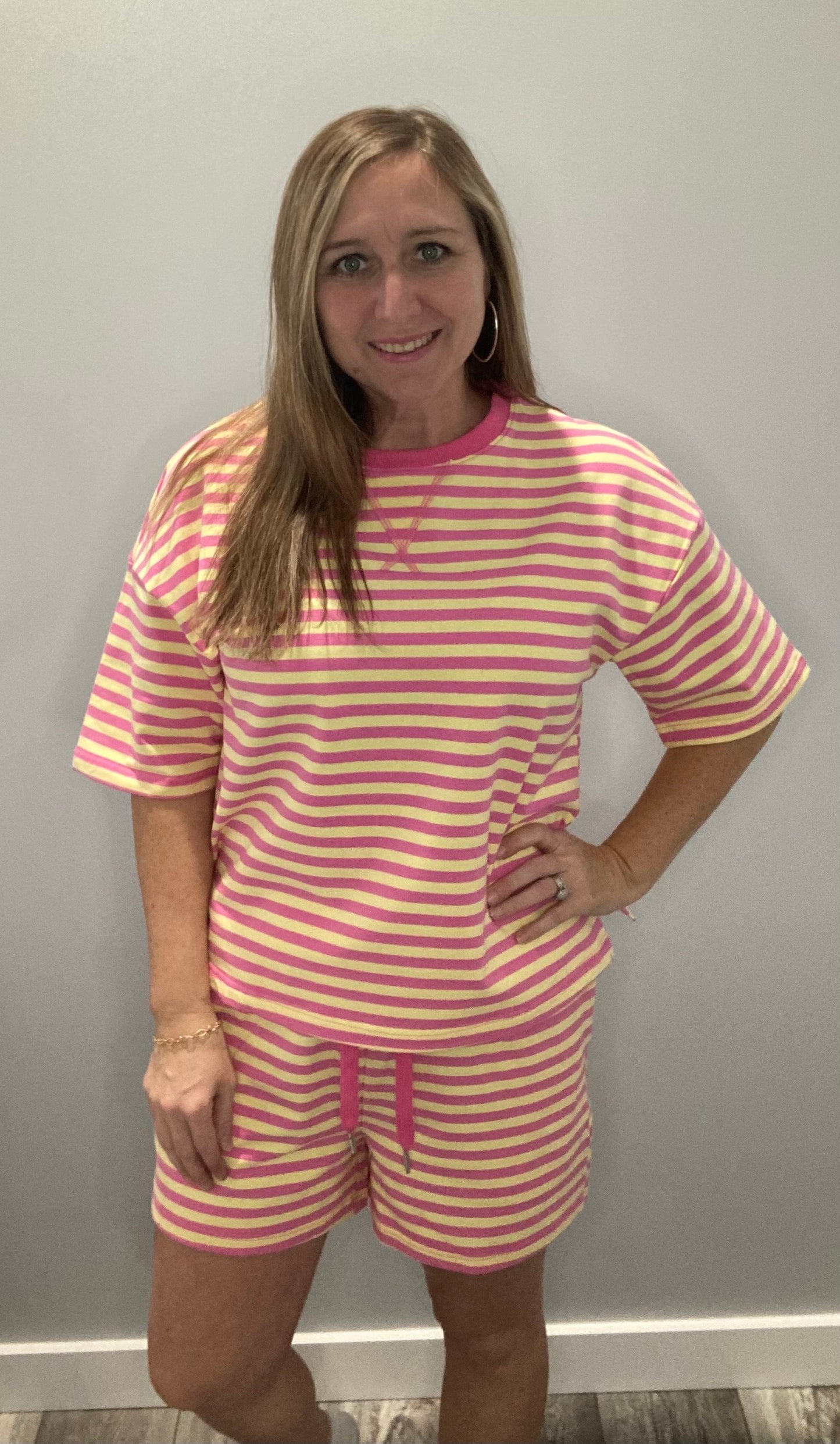 Rose Striped Set