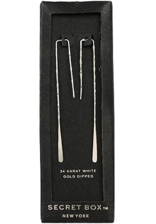 Hammered Bar Earrings