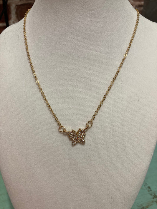 Gold Butterfly Necklace