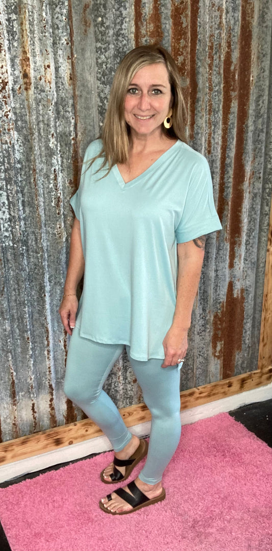 Brushed Microfiber Sea Angel Legging Set