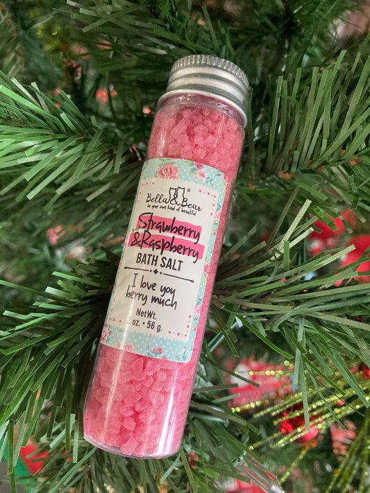 Strawberry & Raspberry Travel Size Bath Salts