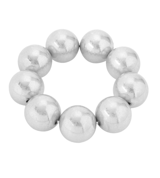 Silver CCB Ball Bracelet