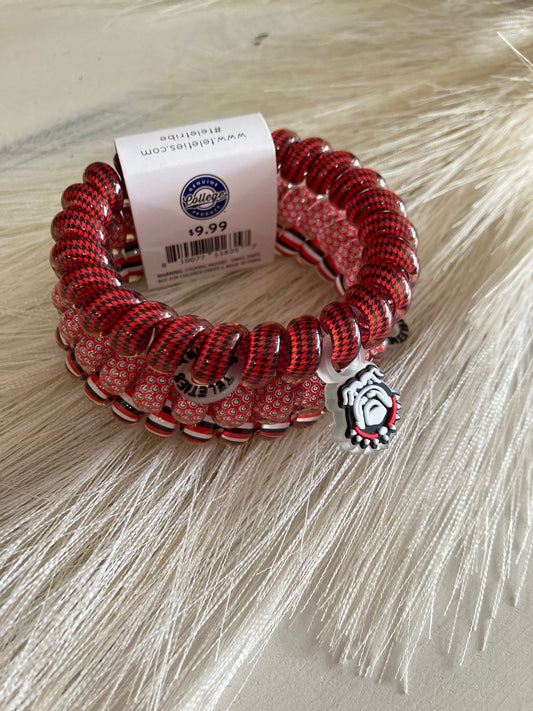 Large University of Georgia Hair tie