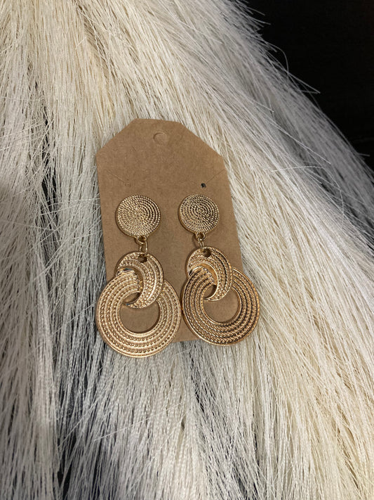 Gold Circle earrings