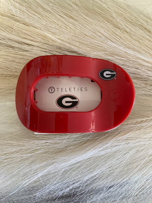 University of Georgia Medium Round Flat Hair Clip