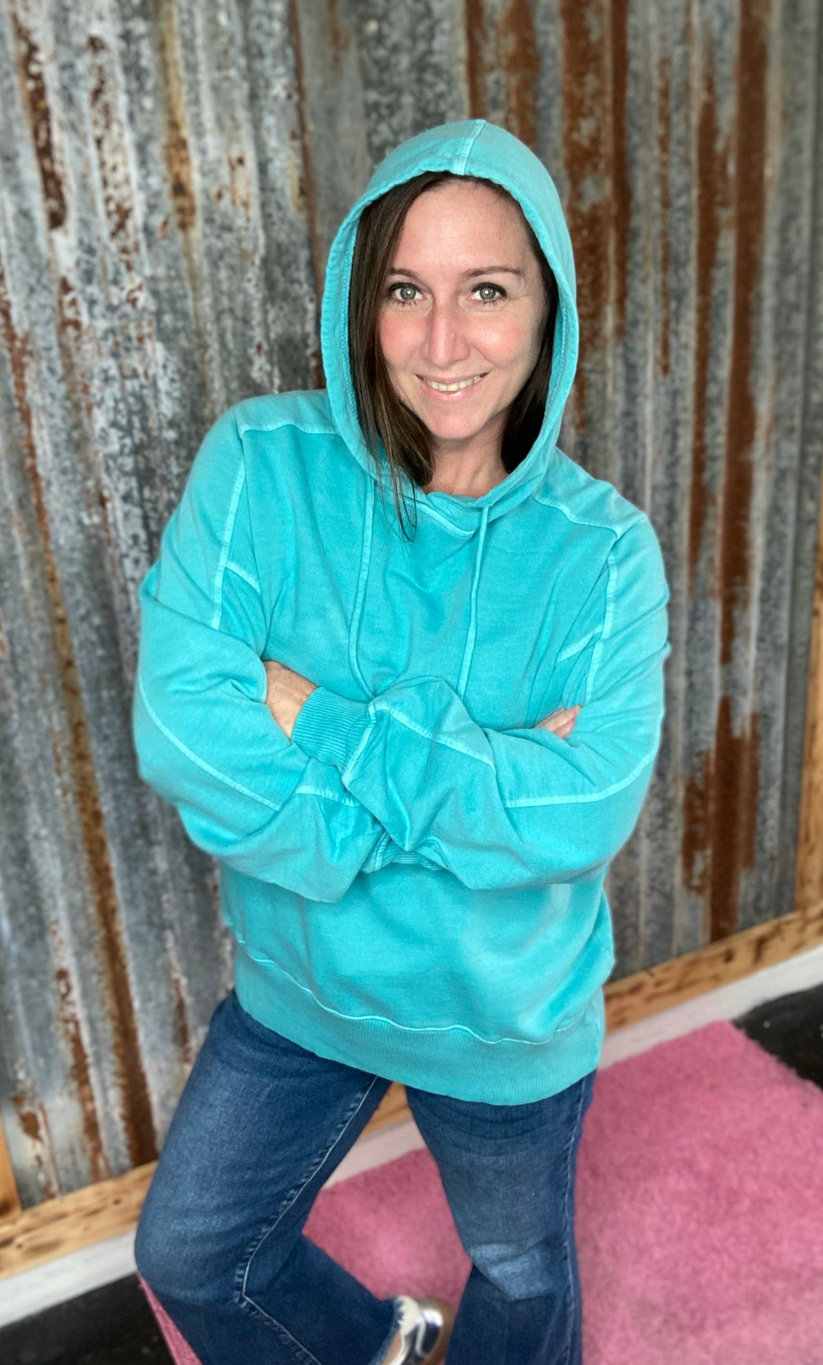Turquoise Hoodie