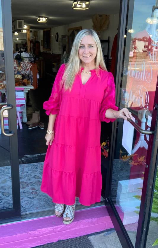 Magenta Dress