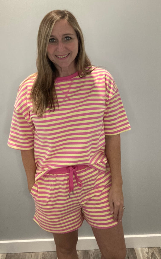 Rose Striped Set