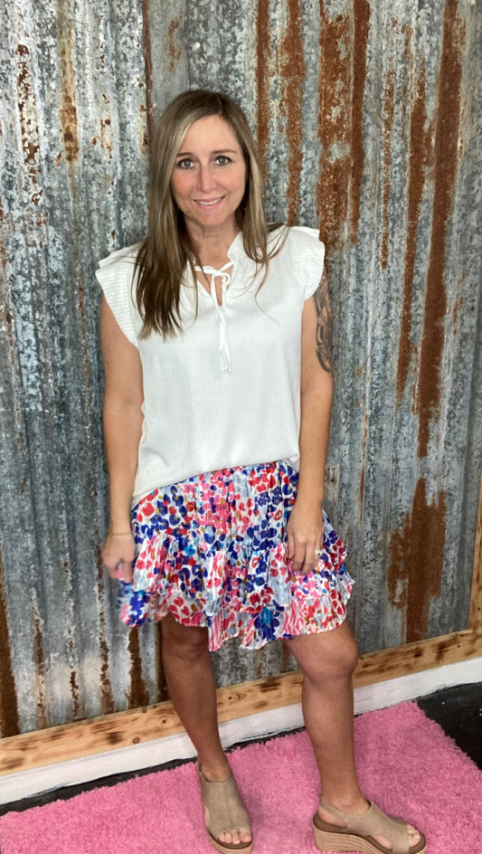 Cobalt Mix Skirt