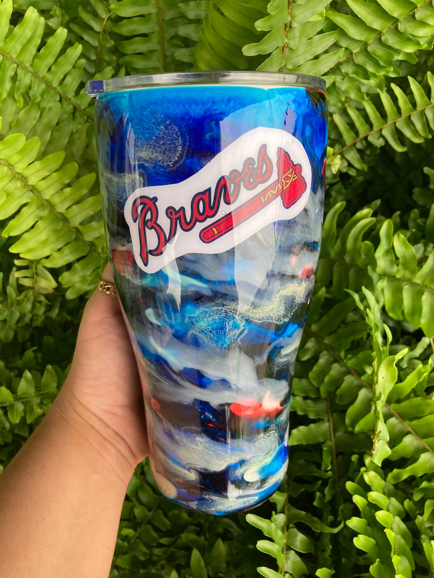 Braves Marbled Tumbler (216)