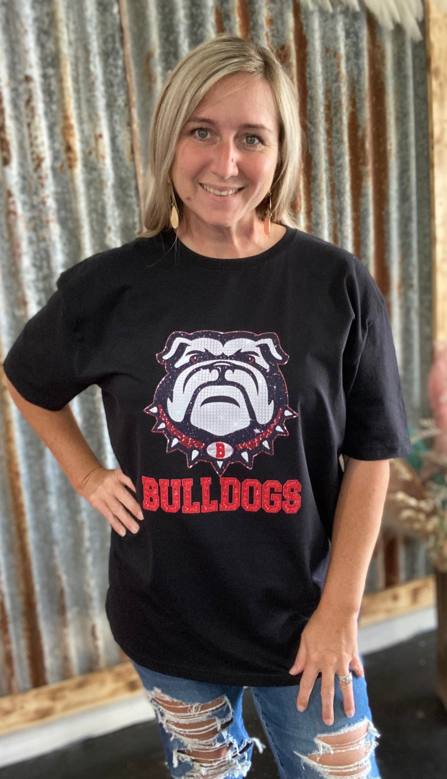 Black Bulldog Tee