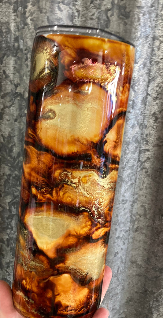 Marbled Brown Tumbler