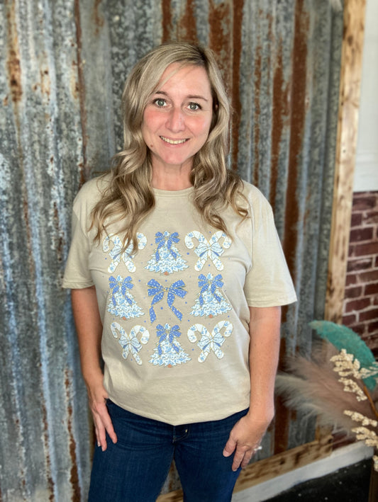 Blue Tree Coquette Tee