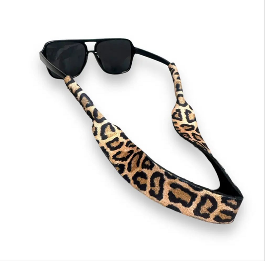 Leopard sunglasses strap