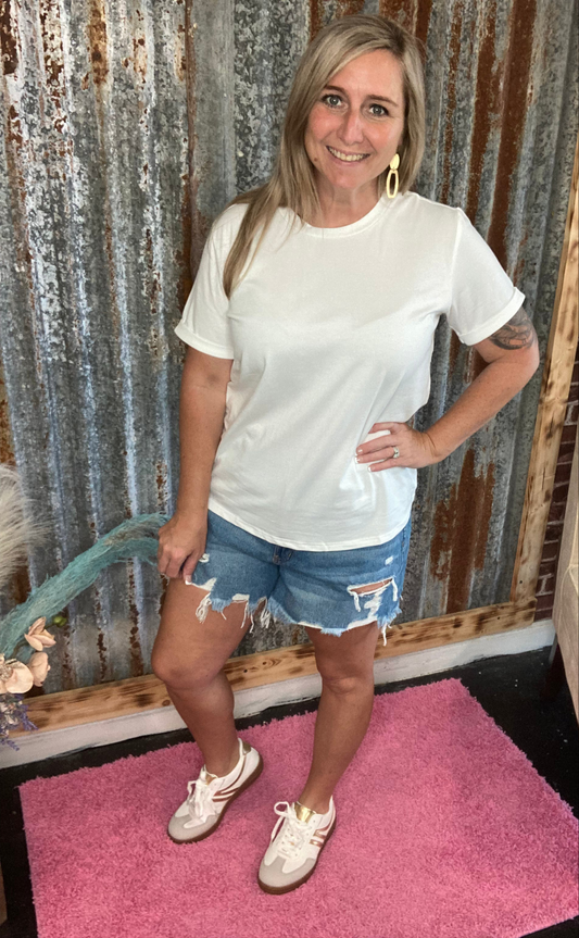 Casual White Tee