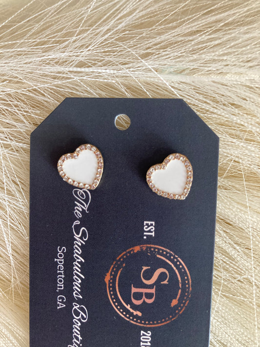 Heart Stud Earrings