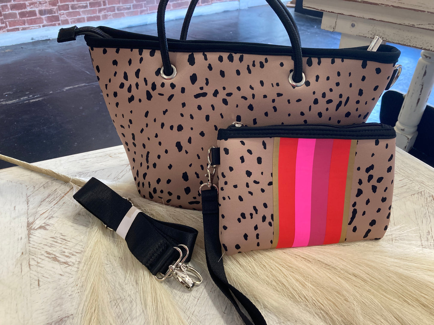 Michelle mini tote with Wristlet