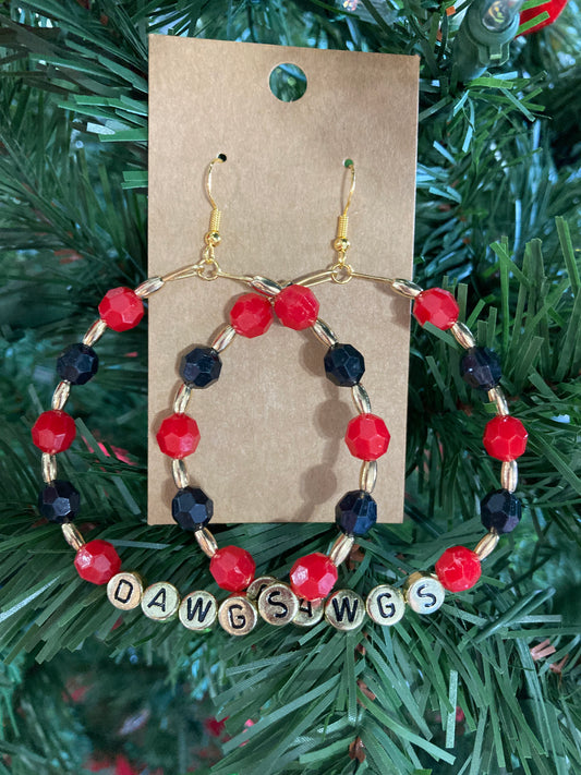 Dawgs Beaded Earrings