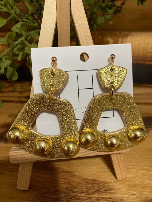 Gold beaded Earrings