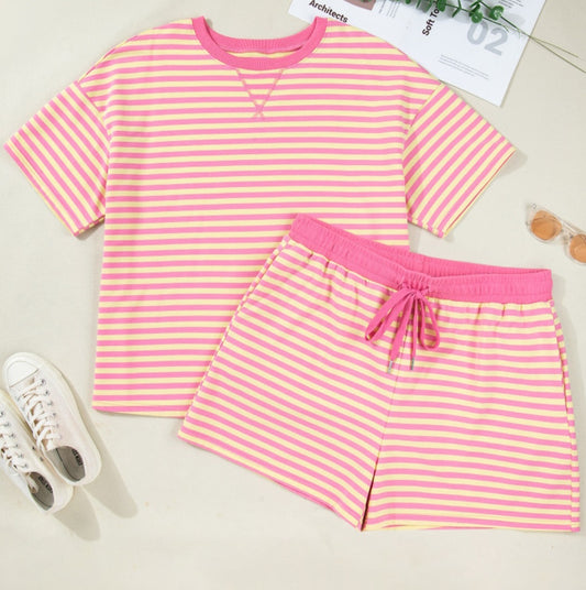 Rose Striped Set