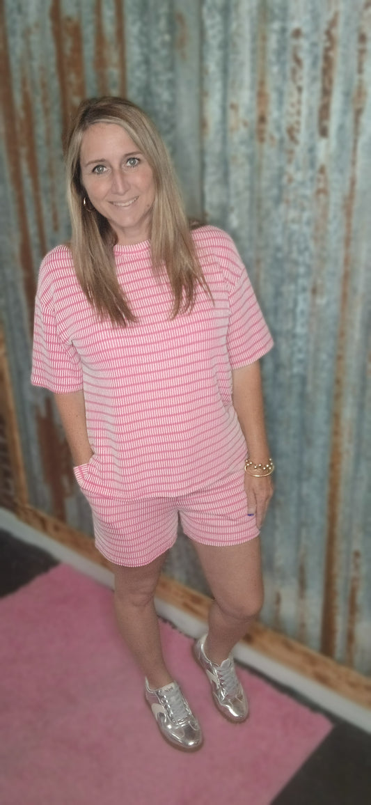 Rose Striped Set