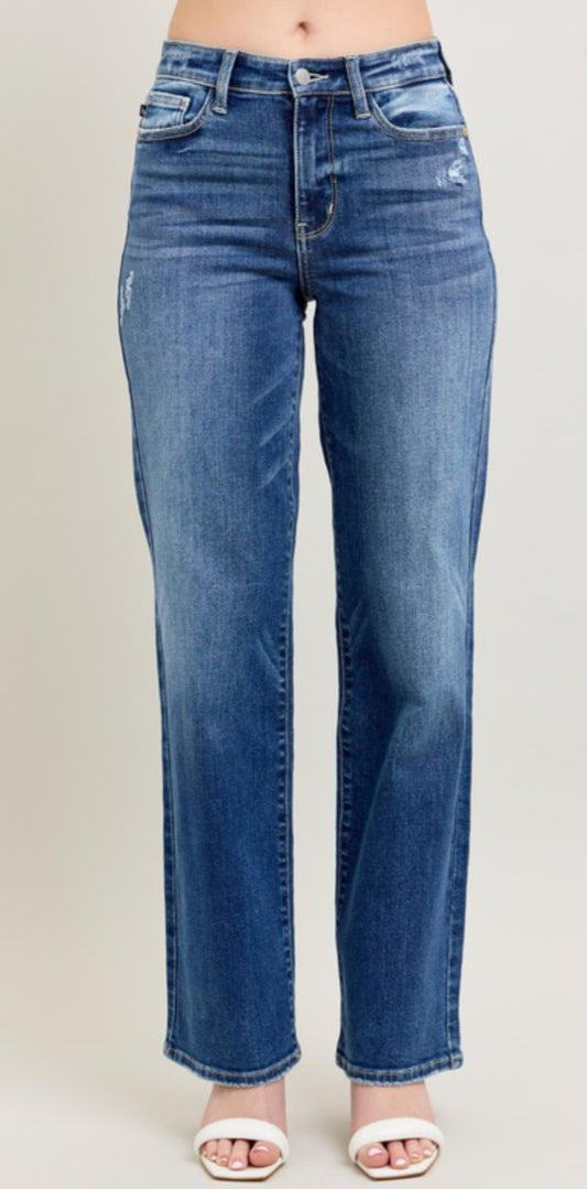 Judy Blue Dark 90's Straight Jeans