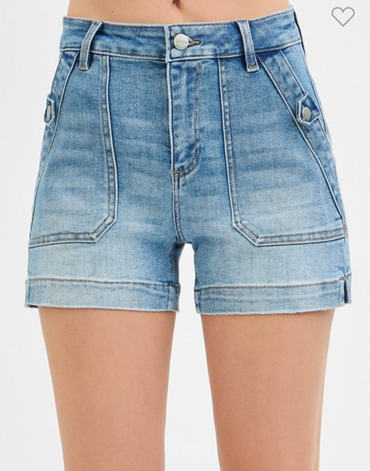 Risen front pocket shorts