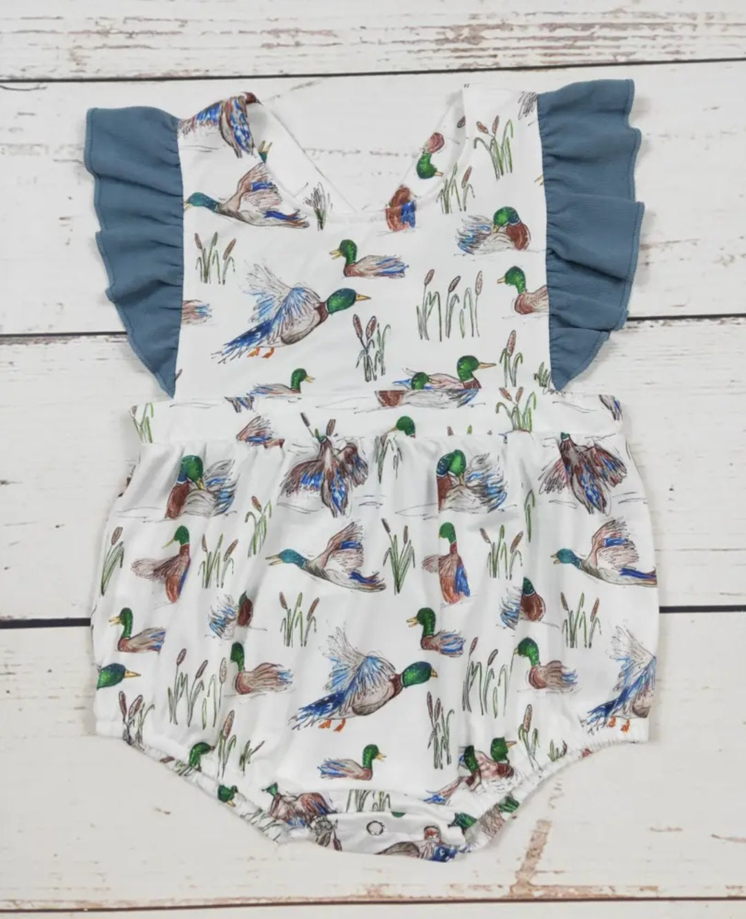 Girls Duck Romper