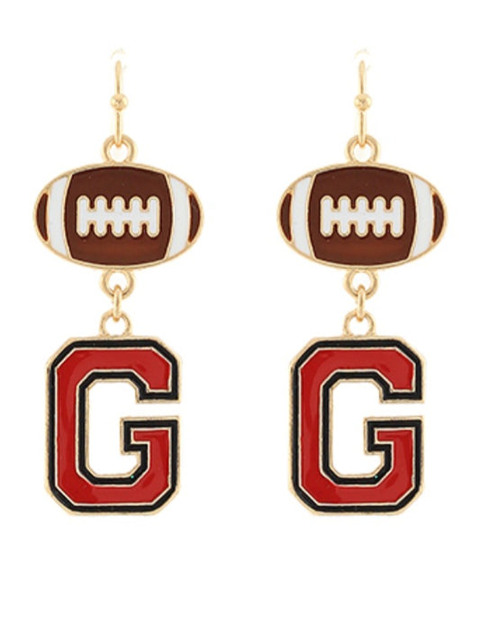 Gameday Football Earrings