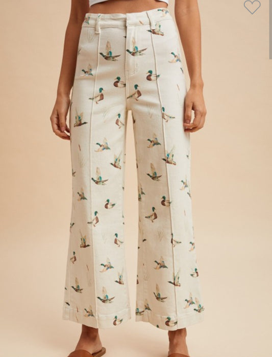 Mallard Denim Wide Leg Pants