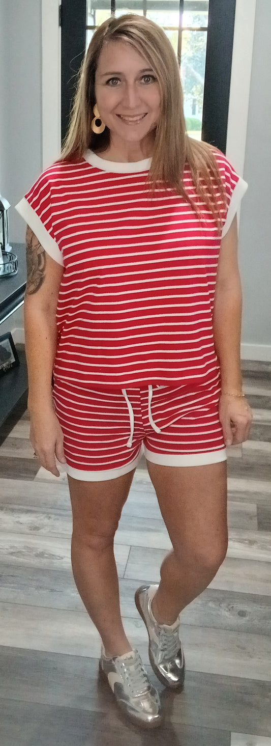 Ruby Striped Set