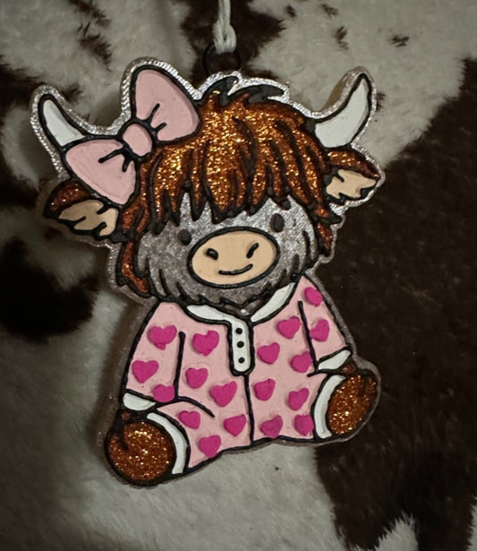 Cow w/Pajamas Freshie