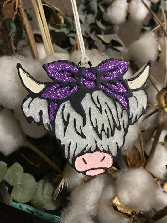 Purple Bow Bull